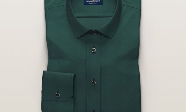 Green dress shirts men