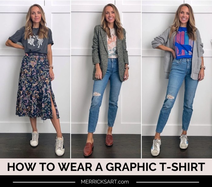 How to dress up a t shirt women