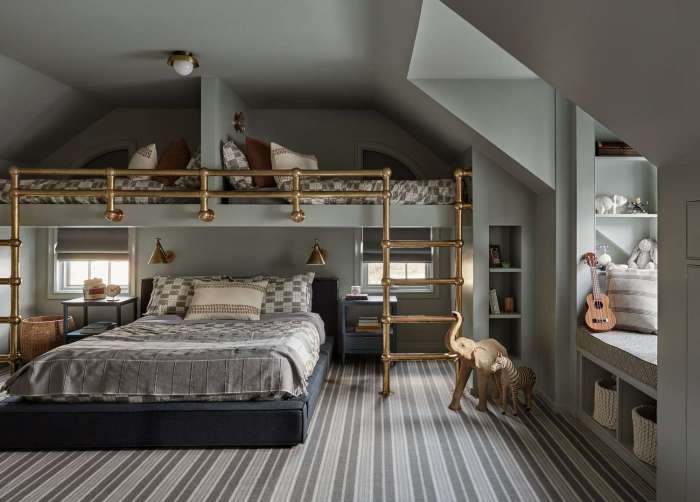 How to decorate a room with bunk beds