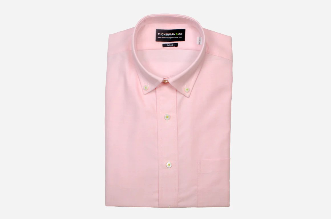 Mens salmon dress shirt