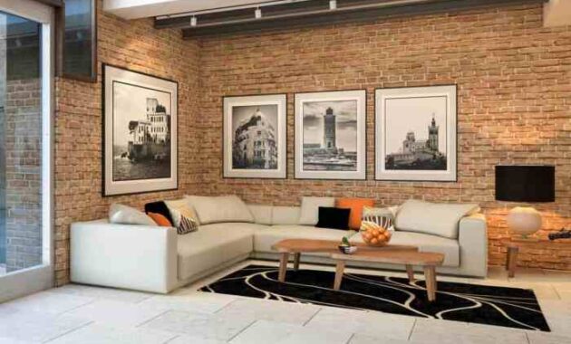 How to decorate big wall in living room