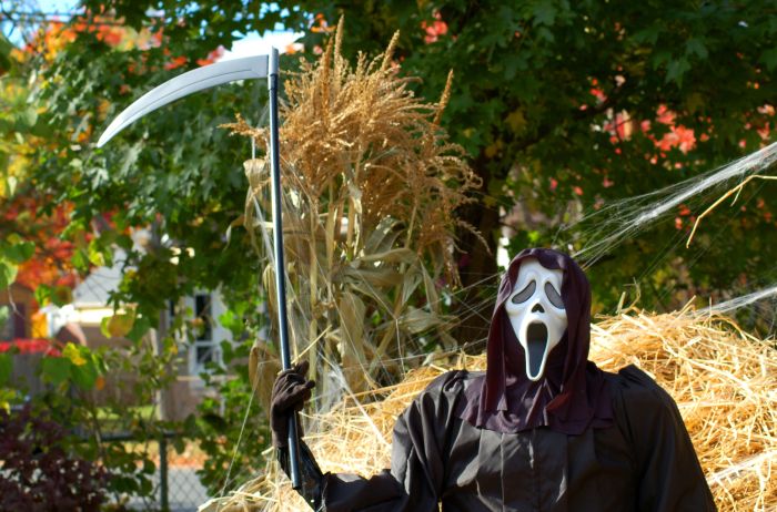 How to make a grim reaper yard decoration