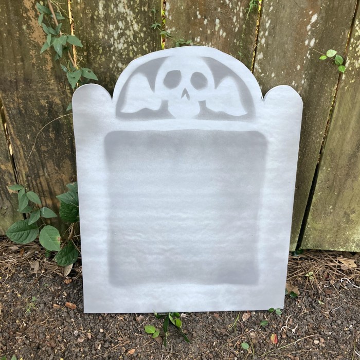 How to make a tombstone decoration