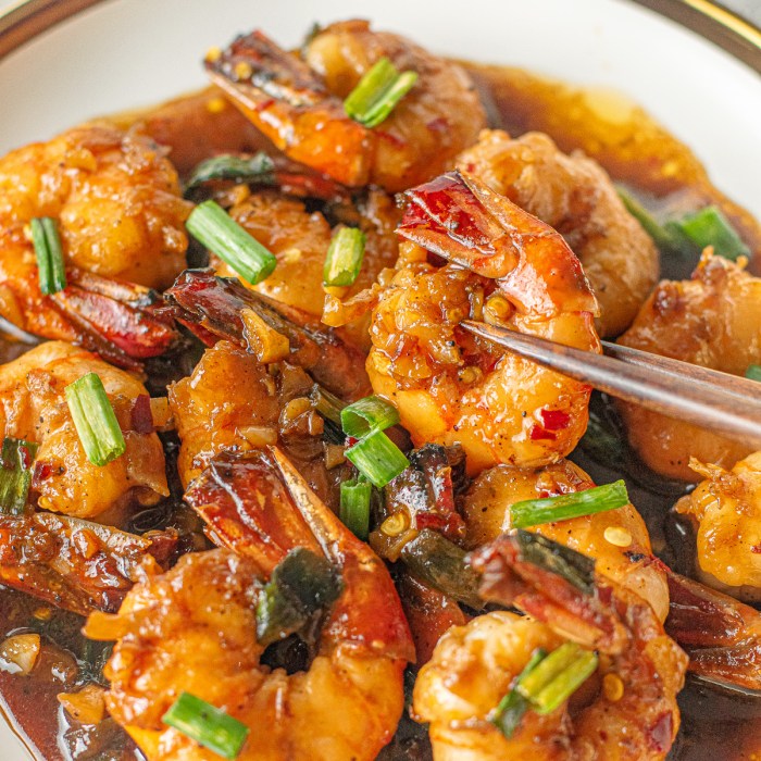 Shrimp salt pepper chinese style china food